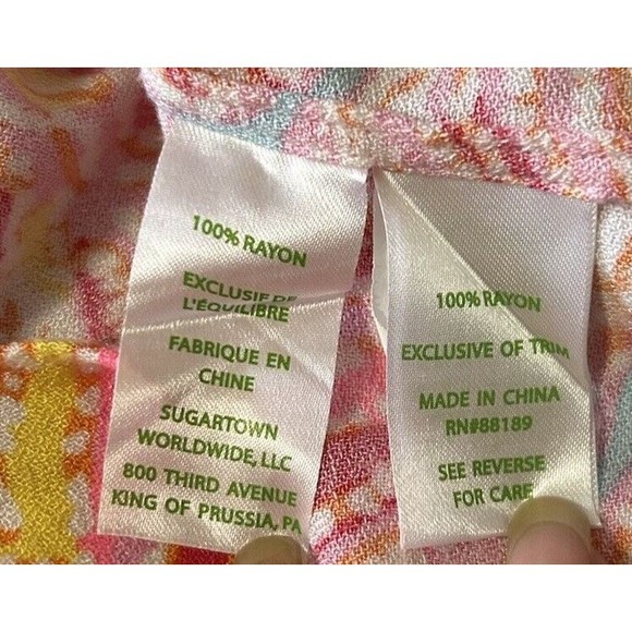 Lilly Pulitzer Harlow Tunic Dress in Breakwater Tini Bikini Rayon Size XS - Picture 9 of 9